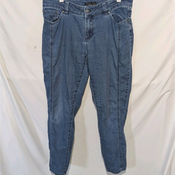 Prana Denim - PrAna Organic Cotton Soma Slim Blue Jeans Womens 10/30 Stretch Denim Mid Rise